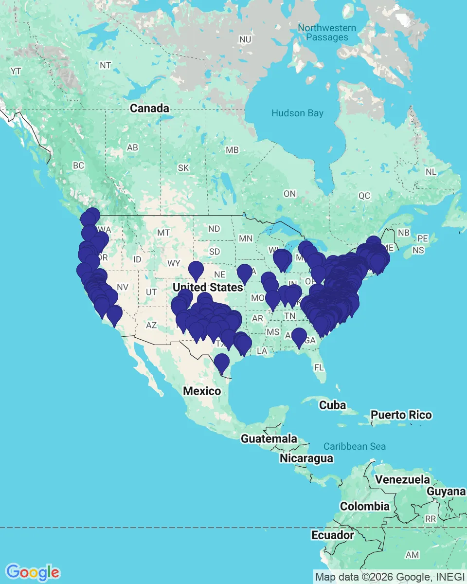 Map of Coinme / Coinstar branches