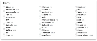 Add coin on Cryptwerk