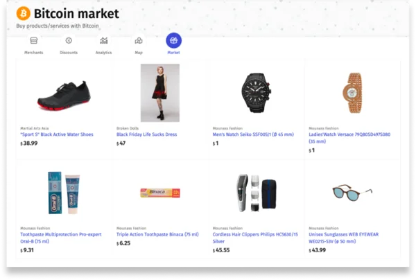 Bitcoin marketplace