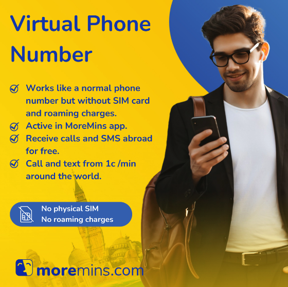 10 reasons to choose MoreMins virtual phone number as your second phone number or as an extra number (local or foreign)